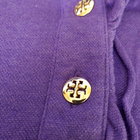 US$125 Tory Burch Lidia Long Sleeve Ruffle Polo Shirt Top Blouse Size S EUC Peru - Picture 4 of 11